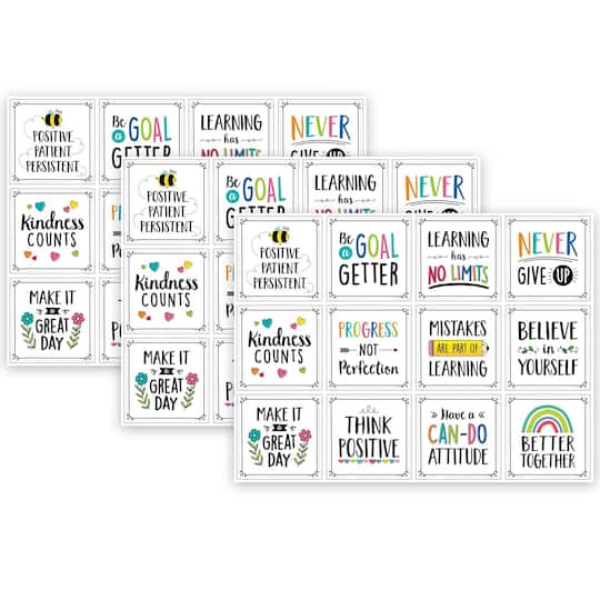 Creative Teaching Press® Positive Mindset 10" Designer Cut-Outs Set